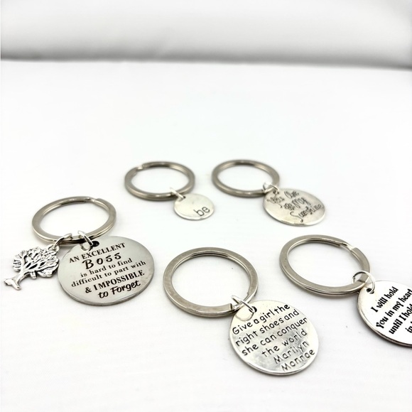 Inspirational Quote Keychain Bundle - Lot of 5 - Picture 2 of 7